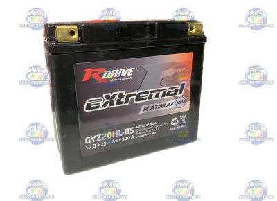 R-DRIVE EXTREMAL PLATINUM GYZ20HL-BS 23,1Ач 320А