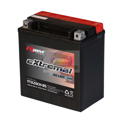 R-Drive Extremal Silver YTX20CH-BS 18,9Ач 270А