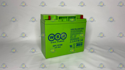 Аккумулятор для ИБП (UPS) WBR GPL 12180 (12В 18Ач) 5,67 кг (181*76*167) AGM