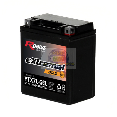 R-DRIVE GOLD YTX7L-GEL 6,3Ач 85А