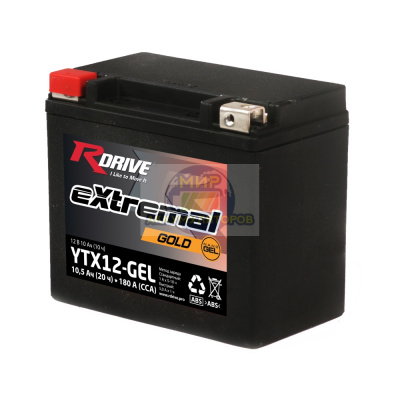 R-DRIVE GOLD YTX12-GEL 10,5Ач 180А