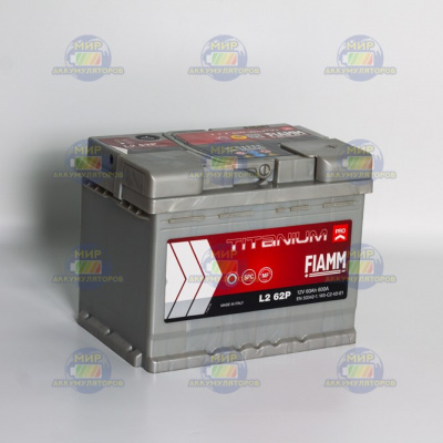 AКБ FIAMM TITANIUM PRO 60Ач пп 600А L2 (242*175*190)