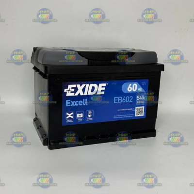 AКБ EXIDE EXCELL 60Ач оп 520А LB2 (242*175*175) низкий формат